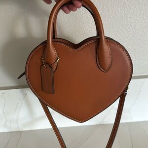 Coach Heart Bag in Regenerative Leather